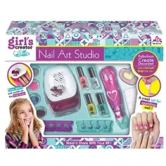 Set de estudio de uñas de la Creadora para chicas con accesorios