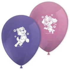 Set de globos de Skye y Everest de Patrulla Canina de 8 unidades