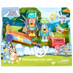 Set de Go-Kart de Bluey con 2 figuras