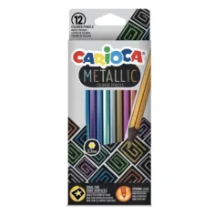Set de lápices de colores metálicos de 12 unidades - Carioca
