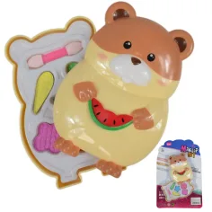 Set de Maquillaje: Paleta de Maquillaje en Forma de Hámster con Pincel