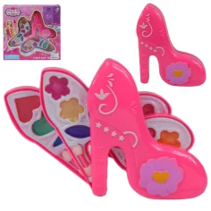 Set de Maquillaje: Paleta de maquillaje en forma de tacón alto con maquillajes cremosos