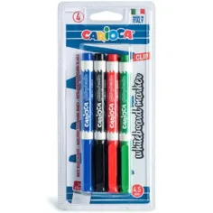 Set de marcadores para pizarra Carioca 4,5mm 4 unidades