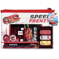 Set de material de escritura de Cars en bolsa de PVC