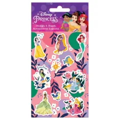 Set de pegatinas autoadhesivas de Princesas Disney 8x12cm en 5 unidades