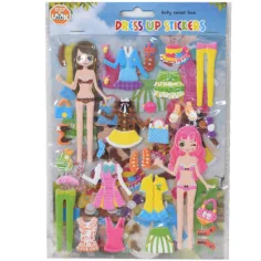 Set de pegatinas de chica vestible en cuatro versiones