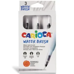 Set de pinceles recargables de agua 3 piezas - Carioca