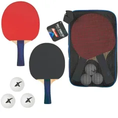 Set de ping-pong Adrenix en bolsa con 3 pelotas