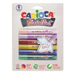 Set de pintura textil 6 colores - Carioca