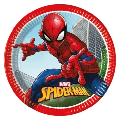 Set de platos de papel de 8 piezas de Spider-Man de 23 cm