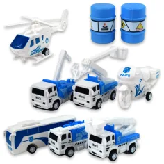 Set de Policía: Set de vehículos de 7 piezas