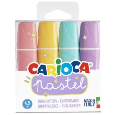 Set de resaltadores pastel de 4 piezas - Carioca