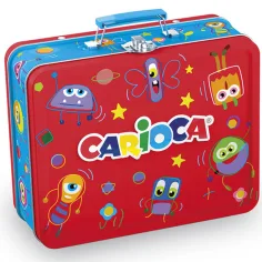 Set de rotuladores de colores en caja de metal de 80 piezas - Carioca