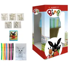 Set de sellos de Bing y sus amigos en un contenedor con forma de helado - Multiprint