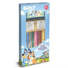 Set de sellos de Bluey con rotuladores de 9 piezas - Multiprint