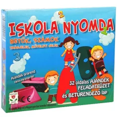 Set de sellos escolares con cuaderno de ejercicios