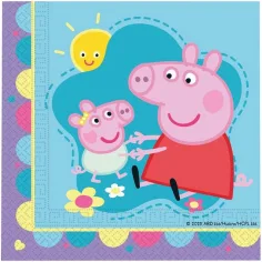 Set de servilletas de papel de Peppa Pig - 2 capas, 33x33cm, 20uds