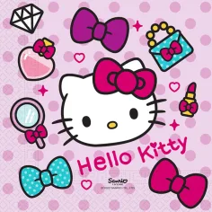 Set de servilletas de papel Hello Kitty – 2 capas, 33x33 cm, 20 unidades
