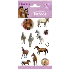 Set de tatuajes con diseño de caballo - Totum