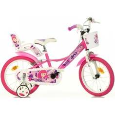 Sfera Fairy bicicleta rosa de 16 pulgadas - bicicleta Dino Bikes