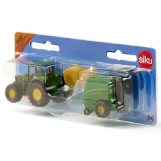 imagen de SIKU tractor John Deere con recogedora de paja 1/72 3