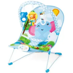 Silla de descanso vibrante y musical con diseño de elefante