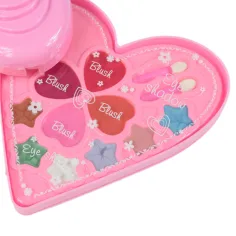 imagen de S&Lí Cosmetics: Paleta de maquillaje y uñas premium en caja con forma de corazón de tres niveles 5