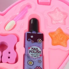 imagen de S&Lí Cosmetics: Paleta de maquillaje y uñas premium en caja con forma de corazón de tres niveles 7