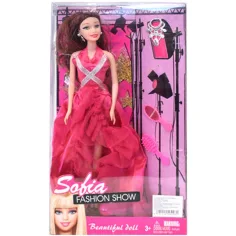 Sofía Fashion Show Muñeca de viaje con ropa extra y maleta en 2 versiones