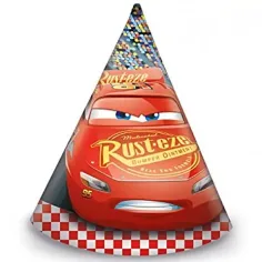 Sombrero de fiesta de papel de Cars 3, set de 6 unidades