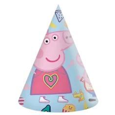 Sombrero de fiesta de Peppa Pig – set de 6 piezas