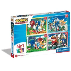 Sonic 4 en 1 puzzle - Clementoni