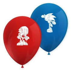 Sonic el erizo globo de látex set de 8 piezas