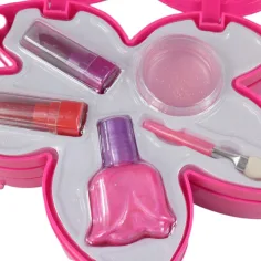imagen de Sparkle & Glitter: Set de maquillaje de tres niveles en forma de hoja con espejo 4