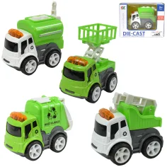 Speed Racer: Camión de basura con ruedas en varias versiones 6cm 1ud