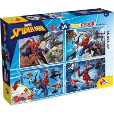 Spider-Man 2 en 1 maxi puzzle de 48 piezas y colorear 35x25cm - Lisciani