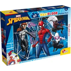 Spider-Man 2 en 1 maxi rompecabezas y libro para colorear 70x50cm - Lisciani
