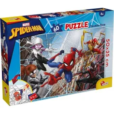 Spider-Man 2 en 1 puzzle de 60 piezas y colorear 50x35cm - Lisciani