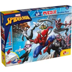 Spider-Man 2 en 1 rompecabezas y libro para colorear de 48 piezas 35x25cm - Lisciani
