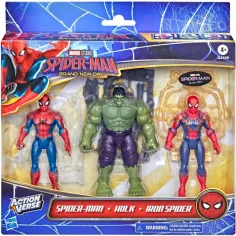 Spider-Man Nuevo día: ActionVerse Figura de acción set de 3 piezas – Hasbro