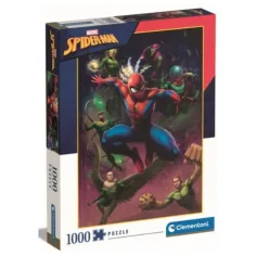 Spider-Man y sus temibles enemigos rompecabezas HQC 1000 piezas - Clementoni