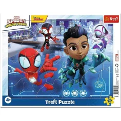 Spidey y sus amigos rompecabezas con marco de 25 piezas - Trefl