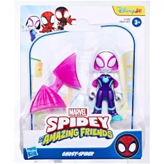 Spidey y sus asombrosos amigos: figura de acción de Ghost-Spider con accesorio - Hasbro
