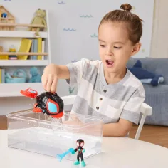 imagen de Spidey y Sus Asombrosos Amigos: Figuras Waterwebs y Vehículos de Cambio de Color - Spin Dolphin - Hasbro 4