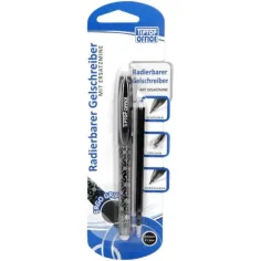 Spirit: Bolígrafo gel negro borrable de 0,7 mm con recambio