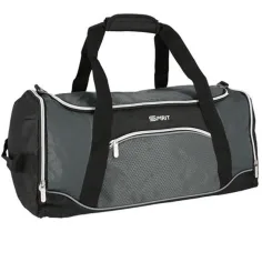 Spirit: Bolsa de deporte Gym negra-gris 20x51x23cm