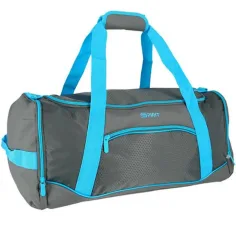 Spirit: Bolsa de deporte Gym neón azul-gris 20x51x23cm