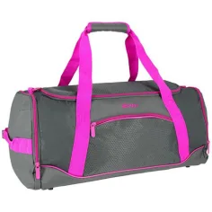 Spirit: Bolsa de deporte Gym neon rosa-gris 20x51x23cm