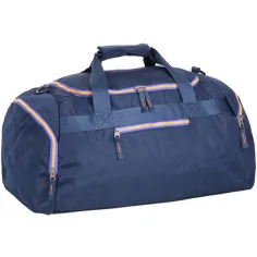 Spirit: Bolsa deportiva azul índigo con cremallera verde neón 55x31x41cm