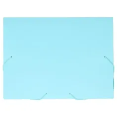 Spirit: Caja de carpeta de goma azul pastel A4 de 30 mm de grosor